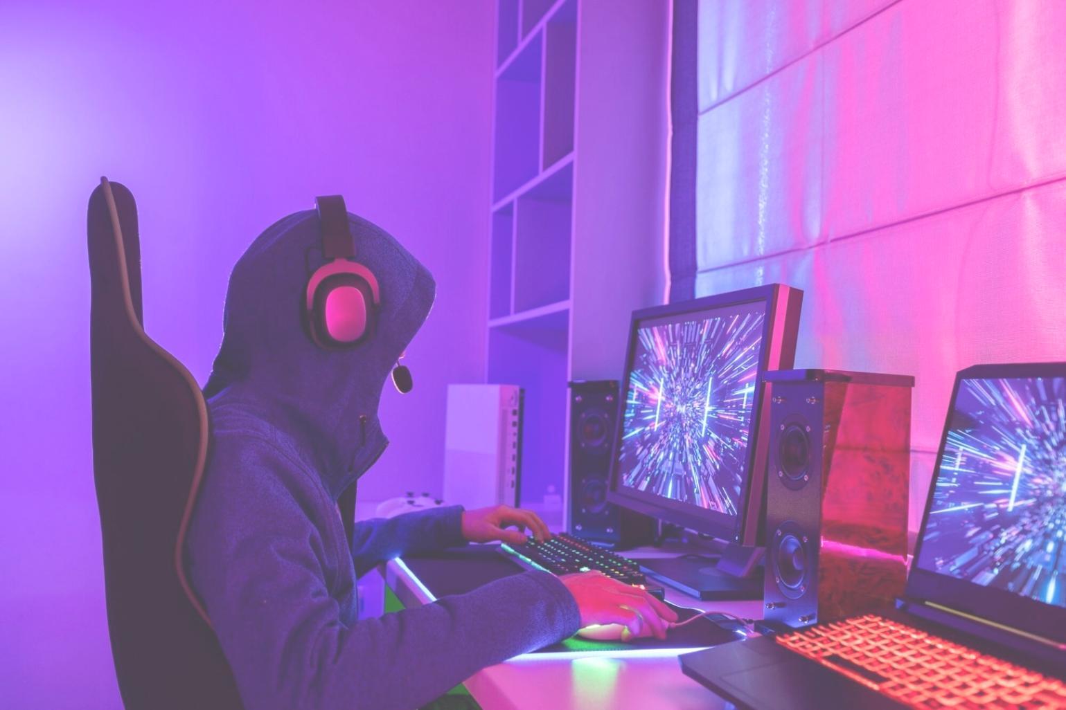 Business professionals analyzing blockchain implementation strategy